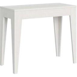 Itamoby Consola extensible 90x42/198 cm efecto madera fresno blanco
