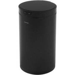 ML-Design Cubo de basura con sensor de movimiento 30L de acero negro