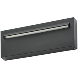 Lucande Lámpara de pared led exterior de aluminio negro