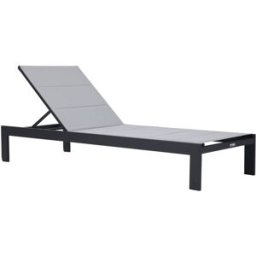Axi Tumbona de jardín ajustable de aluminio, antracita/gris