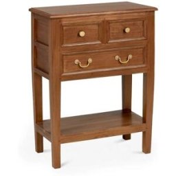 MOYCOR Mueble auxiliar madera marrón 65x35x83 cm