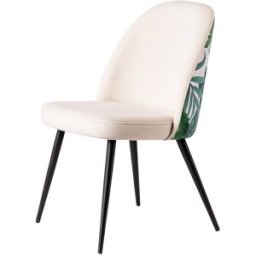Morfeo Silla de diseño elegante con patas metálicas