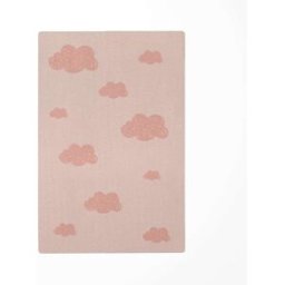 Decochic Alfombra de juego infantil nubes rosa 118x180cm