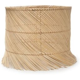 Bazar Bizar Lámpara de mesa de pandan en marrón 42x42x35cm