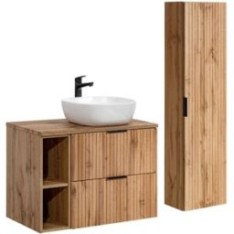 Petits meubles Conjunto mueble lavabo individual tableros de melamina y mdf madera