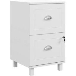Homcom Cajonera de oficina 40x41.5x67.5 cm blanco
