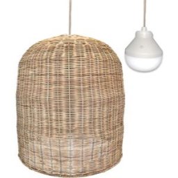 LUMISKY Suspensión inalámbrica beige h45cm