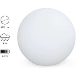 sweeek Bola de luz decorativa, ø60cm, blanco cálido