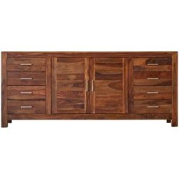 Bufé madera maciza palisandro diseño comedor 200cm nuevo tikamoon
