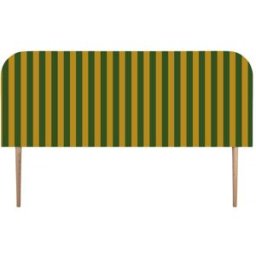 RNT by Really Nice Things Cabecero tapizado terciopelo a rayas 160x97cm