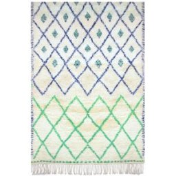 AFK Alfombra bereber con diseño gráfico de pura lana 160 x 230 cm