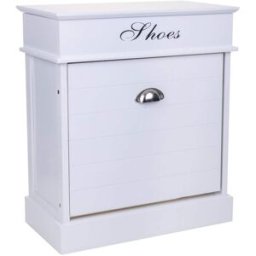Wanderlust deco Zapatero de madera color blanco 50x28x58h cm