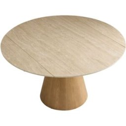 Signature Mesa redonda de cerámica con extensiones