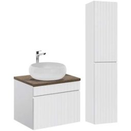 Petits meubles Conjunto mueble lavabo individual tableros laminados blanco