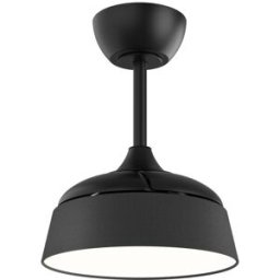 Sulion Ventilador de techo retráctil color negro metal