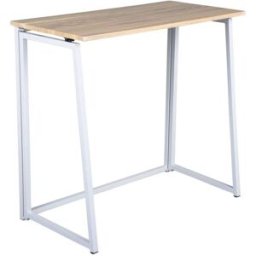 Meubles Cosy Escritorio plegable para ordenador, mesa de oficina 80x40x74 cm, roble