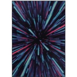 Wecon Home Alfombra plana estilo gamer con diseño neón 160x230