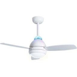 Sulion Ventilador de techo led blanco con altavoz 97cm