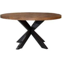 Moloo Mesa de comedor redonda 4 personas d140 cm madera