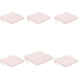 Edenjardin Pack 6 cojines para sillones de exterior repelente al agua rosa
