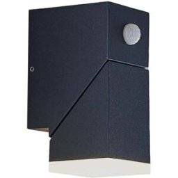 Lindby Lámpara de pared led exterior de aluminio negro