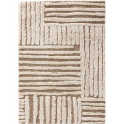 Benuta Alfombra pelo largo crema/beige 120x170