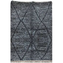 AFK Alfombra bereber cómoda y de diseño de lana 140 x 200 cm
