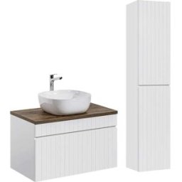 Petits meubles Conjunto mueble lavabo individual tableros laminados blanco