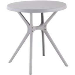 Fuori Mesa redonda de jardín ø70 cm de resina reforzada gris