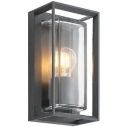 Arcchio Lámpara de pared exterior de aluminio negro