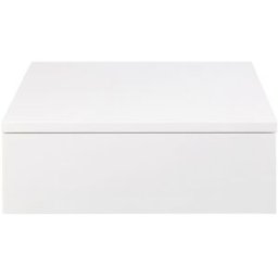 Drawer Mesita de noche de pared con 1 cajón de madera - blanco