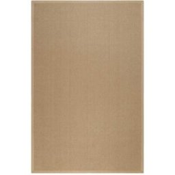 Wecon Home Alfombra de yute antideslizante con diseño de rombos, natural 200x300