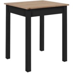 Calicosy Mesa de comedor l60 cm - roble y negro
