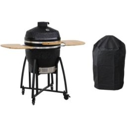 sweeek Barbacoa de carbón en cerámica, kamado ø57cm, con funda