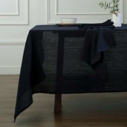 Febronie Mantel lino 150x250 carbón