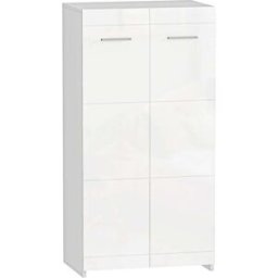 Homcom Zapatero 55x36x108 cm blanco brillante