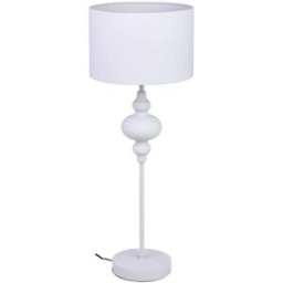 Wanderlust deco Lámpara de mesa de metal blanco 30x30x80h cm