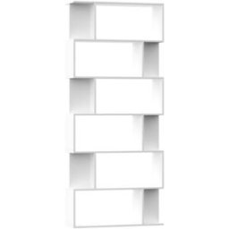 Maison Chic Estantería/divisor madera blanco 80x24x192cm