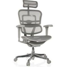 hjh OFFICE Sillón alta gama tejido de malla gris