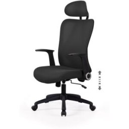 Koketto Home Silla ergonomica de escritorio y oficina en color negro