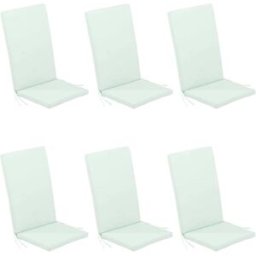 Edenjardin Pack 6 cojines para sillones de exterior repelente al agua verde claro