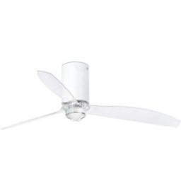 FARO BARCELONA Ventilador con luz pc transparente 128x128x32.4 cm