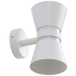 Lucande Lámpara de pared exterior de aluminio blanco