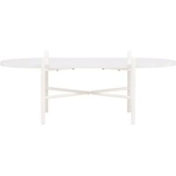 Venture Home Mesa de centro ovalada de madera 120x65,5cm - Blanco