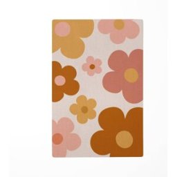 Decochic Alfombra de juego infantil margaritas groovy multicolor 118x180cm