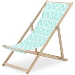 Defora Home Hamaca director tejido kilim turquesa plegable madera color claro