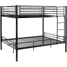 Habitat & Jardin Camas litera negro 200 x 147 x 165 cm