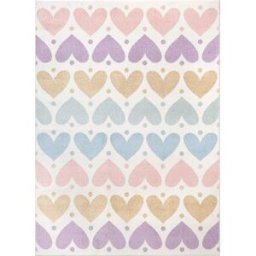 The carpet Alfombra infantil corazón, multicolor, 160 x 220 cm