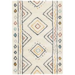 sweeek Alfombra interior diseño bereber multicolor