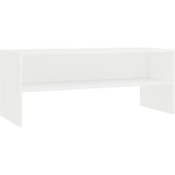 Maison Chic Mueble tv madera contrachapada blanco 100x40x40 cm